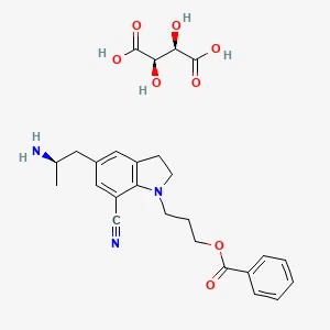 5- (2r) -2- aminopropyl -1-3- (Benzoyloxy) propyl -2, 3- dihydro -1 h-indole -7- Carbonitrile (2r, 3r) -2, 3- dihydroxybutanedioate 丨 cas 239463-85-5